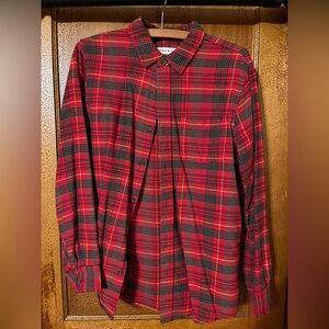 PacSun Red Plaid Men's Flannel Shirt